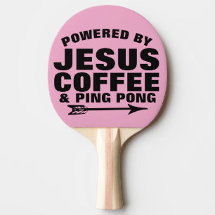 CHRISTLICH PING PONG PADDLES, JESUS & KAFFEE TISCHTENNIS SCHLÄGER