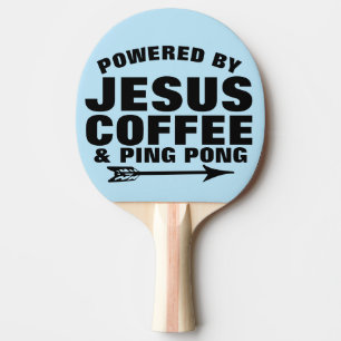 CHRISTLICH PING PONG PADDLES, JESUS & KAFFEE TISCHTENNIS SCHLÄGER