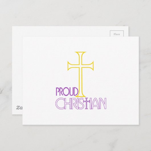 Christlich Postkarte (Vorne/Hinten)