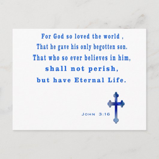 Christlich Postkarte (Vorderseite)