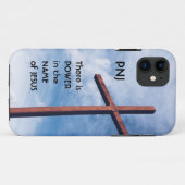 Christlich | POWER IM NAMEN JESUS | Blau Case-Mate iPhone Hülle (Rückseite (Horizontal))