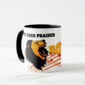 Christlich PRAISES ROAR Lion Tasse (Vorderseite Links)