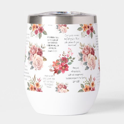 Christlich PRAYER Peach floral (Vorderseite)