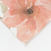 Christlich PRAYER Peach floral Fleecedecke (Ecke)