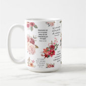 Christlich PRAYER Peach floral Kaffeetasse (Links)