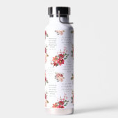 Christlich PRAYER Peach floral Trinkflasche (Links)