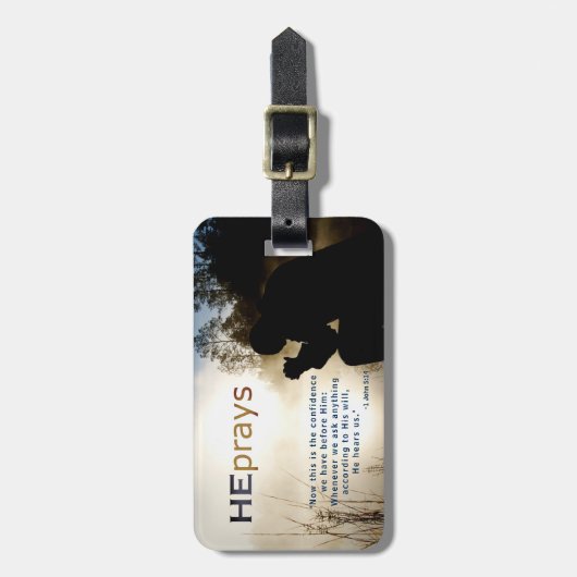 Christlich PRAYS Gepäckanhänger (Vorderseite vertikal)