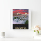 Christlich Quadratische Wanduhr (Zuhause)