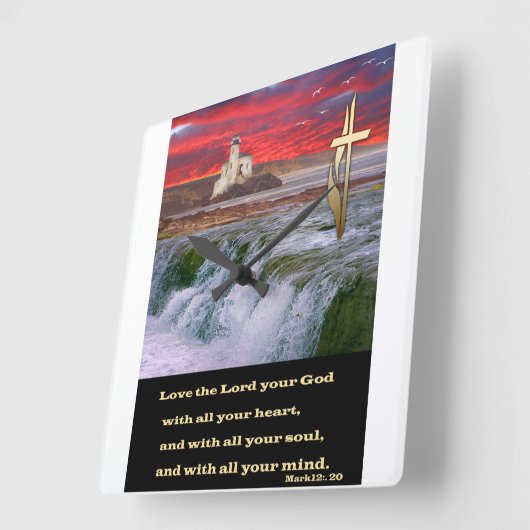 Christlich Quadratische Wanduhr (Winkel)