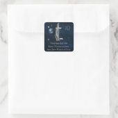 Christlich Quadratischer Aufkleber (Tasche)