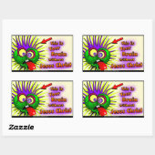 Christlich Rechteckiger Aufkleber (Blatt)