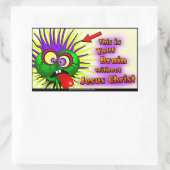 Christlich Rechteckiger Aufkleber (Tasche)