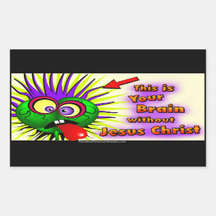 Christlich Rechteckiger Aufkleber