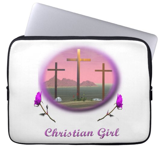 Christlich, religiös, kunst, "digitale kunst",insp laptopschutzhülle (Vorderseite)