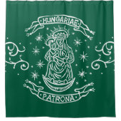 Christlich-religiöses Motiv mittelalterliche Jungf Duschvorhang (Vorderseite)