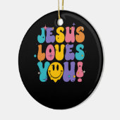 Christlich Retro Jesus Lieben Sie religiösen Glaub Keramik Ornament (Links)