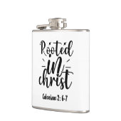 Christlich Rooted in Faith Verse Hip Flask | Gesch Flachmann (Links)