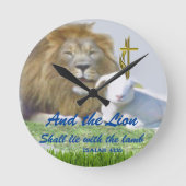 Christlich Runde Wanduhr (Vorderseite)