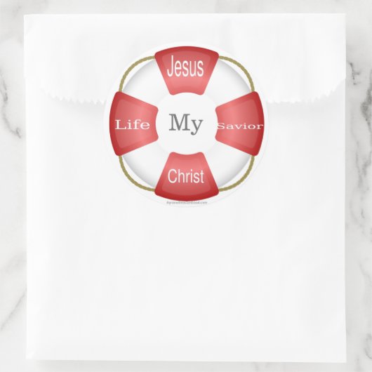 Christlich Runder Aufkleber (Tasche)