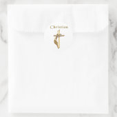 Christlich Runder Aufkleber (Tasche)