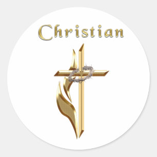 Christlich Runder Aufkleber