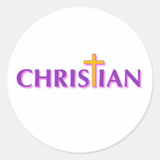 Christlich Runder Aufkleber
