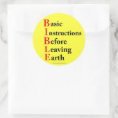 Christlich Runder Aufkleber (Tasche)