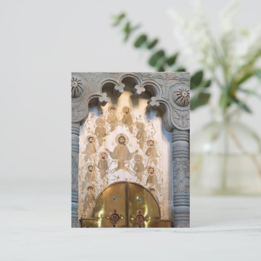 Christlich Saint Artwork Postkarte (Stehend Vorderseite)