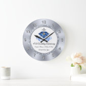 Christlich Saphir 45 Jahre Jubiläum Geschenkideen Große Wanduhr (Zuhause)