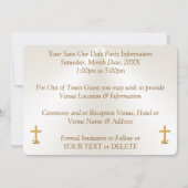 CHRISTLICH Save the Date 50. Hochzeitstag Einladung (Rückseite)