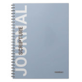 Christlich Scripting Personalisiert Blue Journal Notizblock (Vorderseite)