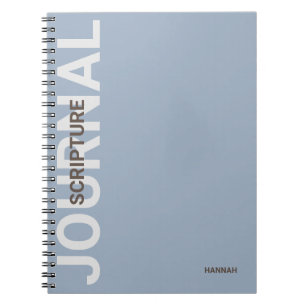 Christlich Scripting Personalisiert Blue Journal Notizblock