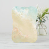 Christlich Scripture Beach Seashell Zielort Einladung (Stehend Vorderseite)