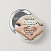 Christlich Scripture Wedding Foto Button (Vorne & Hinten)
