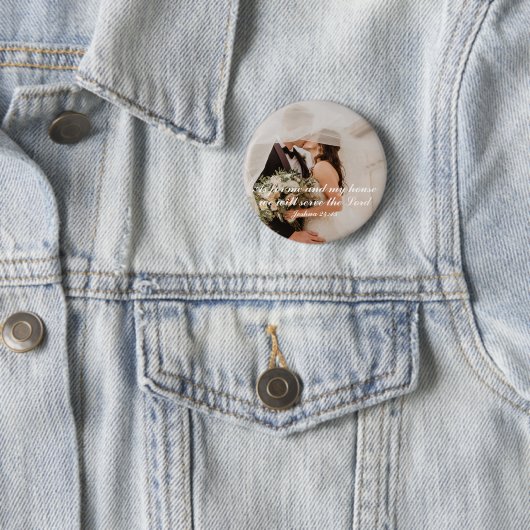 Christlich Scripture Wedding Foto Button (Beispiel)