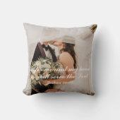 Christlich Scripture Wedding Foto Kissen (Vorderseite)