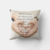 Christlich Scripture Wedding Foto Kissen (Rückseite)