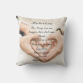 Christlich Scripture Wedding Foto Kissen (Vorderseite)
