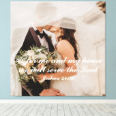 Christlich Scripture Wedding Foto Leinwanddruck (Insitu (Holzboden))