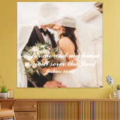 Christlich Scripture Wedding Foto Leinwanddruck (Insitu (Wohnzimmer))