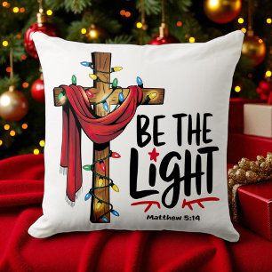 Christlich - Sei das Licht - Weihnachten Kissen