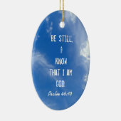 Christlich Sei still und kenne Weihnachtsschmuck (Rechts)