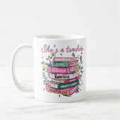 Christlich - Sie ist eine Lehrerin Kaffeetasse (Links)