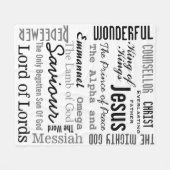 Christlich siebzehn Namen Jesu Fleecedecke