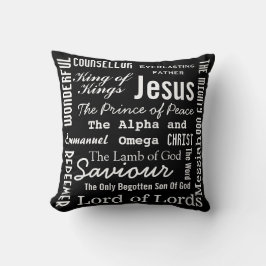Christlich siebzehn Namen Jesu Kissen