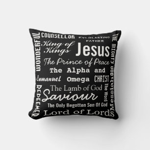 Christlich siebzehn Namen Jesu Kissen