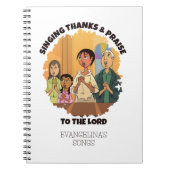 Christlich SINGDANKS UND PRAISEISCHER Kirchenchor Notizblock (Vorderseite)