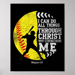 Christlich Softll Ich kann alle Dinge religiösen G Poster