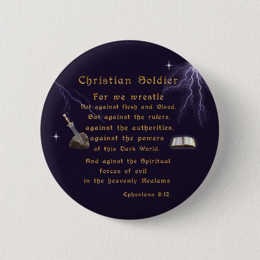 Christlich Soldaten Button (Vorderseite)