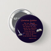 Christlich Soldaten Button (Vorne & Hinten)